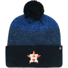 Adult Men's Houston Astros '47 Darkfreeze Cuffed Knit Hat with Pom - Navy