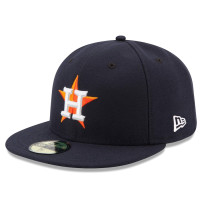 Adult Men's Houston Astros New Era Home Authentic Collection On Field 59FIFTY Performance Fitted Hat - Navy