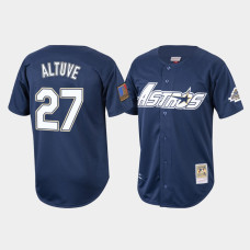 Men's Houston Astros Jose Altuve 1994 Cooperstown Collection Navy Authentic Jersey