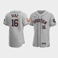 Men's Houston Astros Aledmys Diaz 60th Anniversary Authentic Gray Jersey