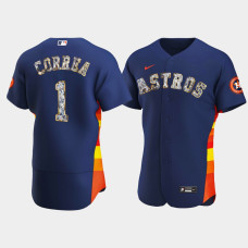 Houston Astros Carlos Correa Men's Navy Jersey - Diamond Edition