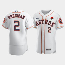 Men's Houston Astros #2 Alex Bregman White 2021 Memorial Day Authentic Jersey