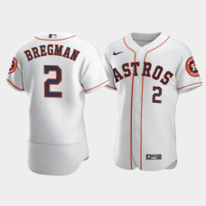 Men's Houston Astros #2 Alex Bregman White Authentic Nike Jersey
