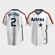 Men's Houston Astros #2 Alex Bregman Cooperstown Collection Home Nike White Jersey