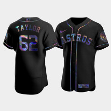 Men's Houston Astros Blake Taylor Black Iridescent Logo Authentic Holographic Limited Jersey
