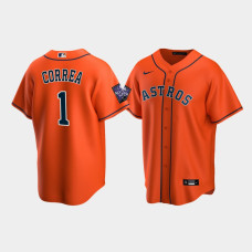 Men's Houston Astros Carlos Correa Orange 2021 All-Star Game Replica Alternate Jersey