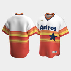 Houston Astros White Orange Cooperstown Collection Home Nike Jersey Men's