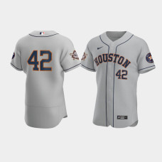 Men's Houston Astros Gray Jackie Robinson Day Authentic Jersey