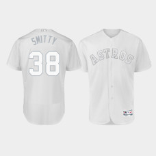 Men's Houston Astros Authentic #38 Joe Smith 2019 Players' Weekend White Smitty Jersey