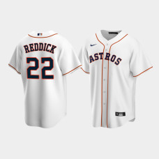 Men's Houston Astros #22 Josh Reddick White Replica Nike Home Jersey