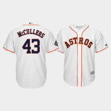Men's Houston Astros #43 Lance McCullers 2019 World Series Bound Cool Base White Jersey