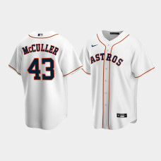 Men's Houston Astros #43 Lance McCullers White Replica Nike Home Jersey