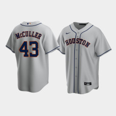 Men's Houston Astros #43 Lance McCullers Gray Replica Nike Road Jersey