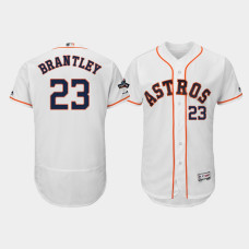 Men's Houston Astros #23 Michael Brantley White 2019 Postseason Authentic Flex Base Jersey