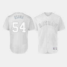 Men's Houston Astros Authentic #54 Roberto Osuna 2019 Players' Weekend White Osuna Jersey
