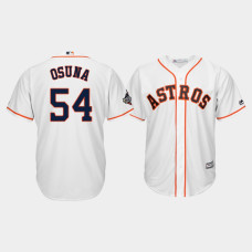 Men's Houston Astros #54 Roberto Osuna 2019 World Series Bound Cool Base White Jersey