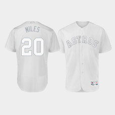 Men's Houston Astros Authentic #20 Wade Miley 2019 Players' Weekend White Miles Jersey