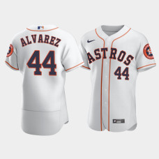 Men's Houston Astros #44 Yordan Alvarez White Authentic Nike Jersey