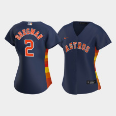 Women's Houston Astros Alex Bregman #2 Navy Replica Nike 2020 Alternate Jersey
