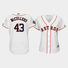 Women's Houston Astros #43 Lance McCullers 2019 World Series Bound Cool Base White Jersey