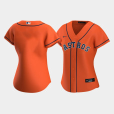 Women's Houston Astros Orange Replica Nike 2020 Alternate Jersey