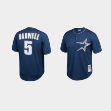 Youth Houston Astros #5 Jeff Bagwell Cooperstown Collection Mesh Batting Practice Navy Mitchell & Ness Jersey