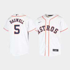 Youth Houston Astros Jeff Bagwell #5 White Replica Nike Home Jersey