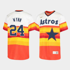 Youth Houston Astros Jimmy Wynn #24 White Cooperstown Collection Home Jersey