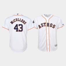 Youth Houston Astros #43 Lance McCullers 2019 World Series Bound Cool Base White Jersey
