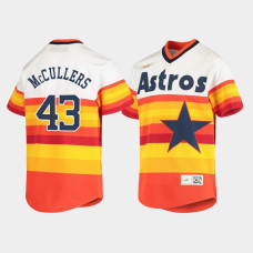 Youth Houston Astros #43 Lance McCullers Cooperstown Collection Home Nike White Orange Jersey